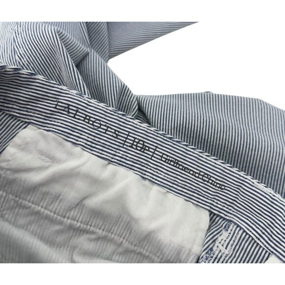 Talbots Petite Women Blue Striped Girlfriend Chino Pant SZ 10P Business Casual - Picture 3 of 10